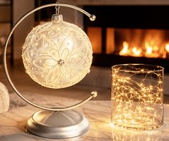 håndlavet glas julepynt